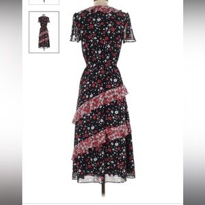 Black and red floral Michael Khors dress